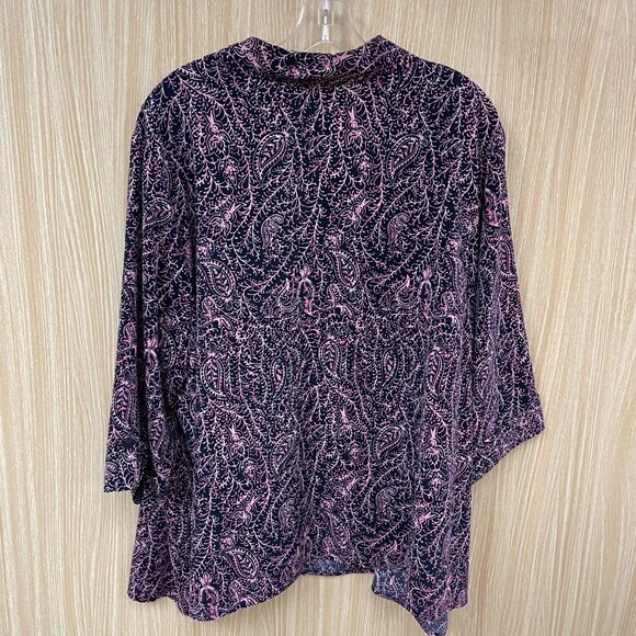 Catherines Pink Print top size 26/28WP - Picture 4 of 4